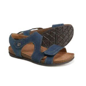8 Earth Origins ~ Admiral Blue Orono Falco Leather Sandal ~ 8 M